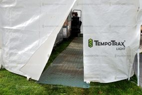 tent with ground protection mat